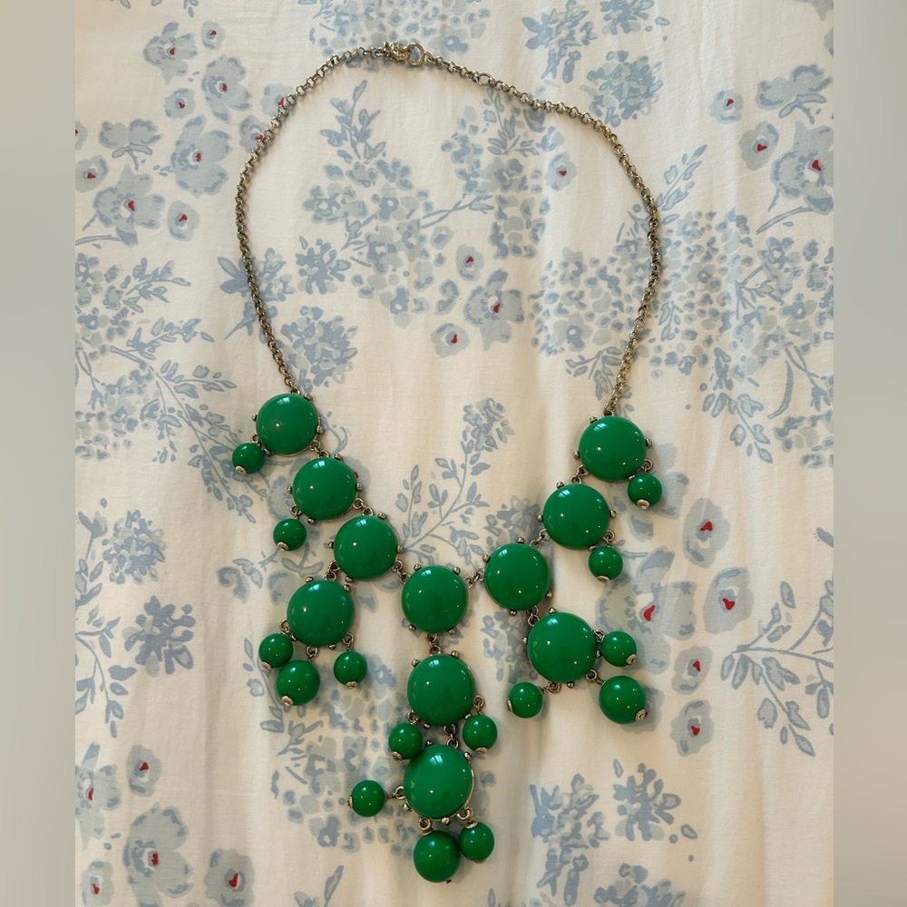 Green Statement Necklace